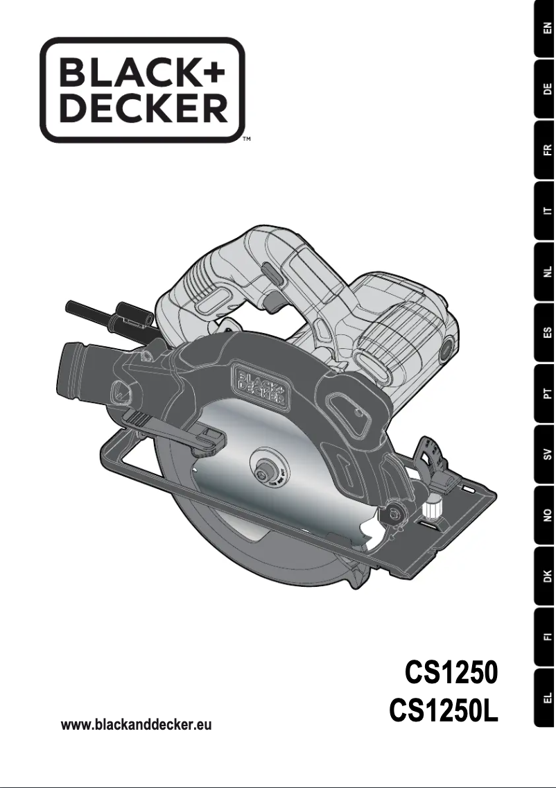 Page 1 de la notice Manuel utilisateur Black & Decker CS1250L