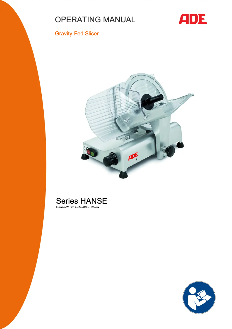Page 1 de la notice Manuel utilisateur ADE Hanse 250