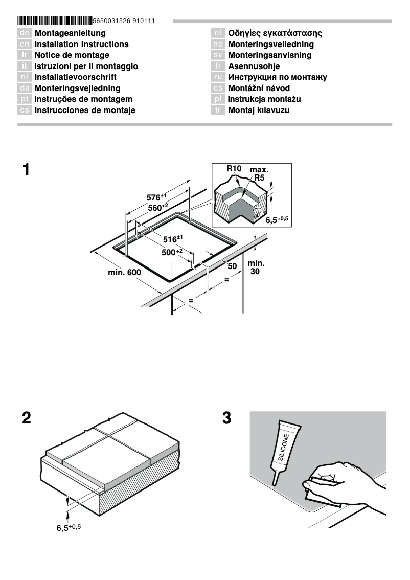 Page 1 de la notice Manuel utilisateur Neff TD 1540 X
