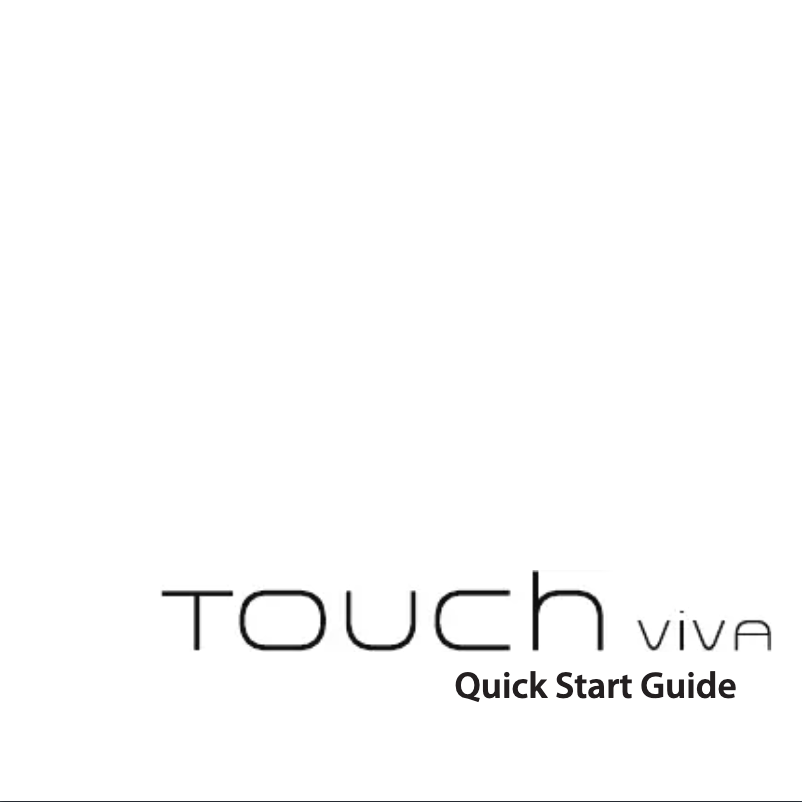 Page 1 de la notice Manuel utilisateur HTC Touch Viva