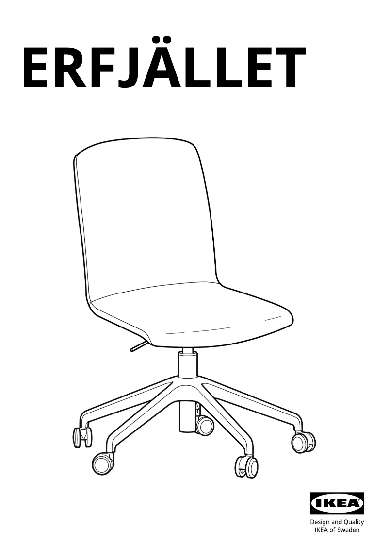 Página 1 del manual Manual de usuario Ikea ERFJÄLLET 905.879.54