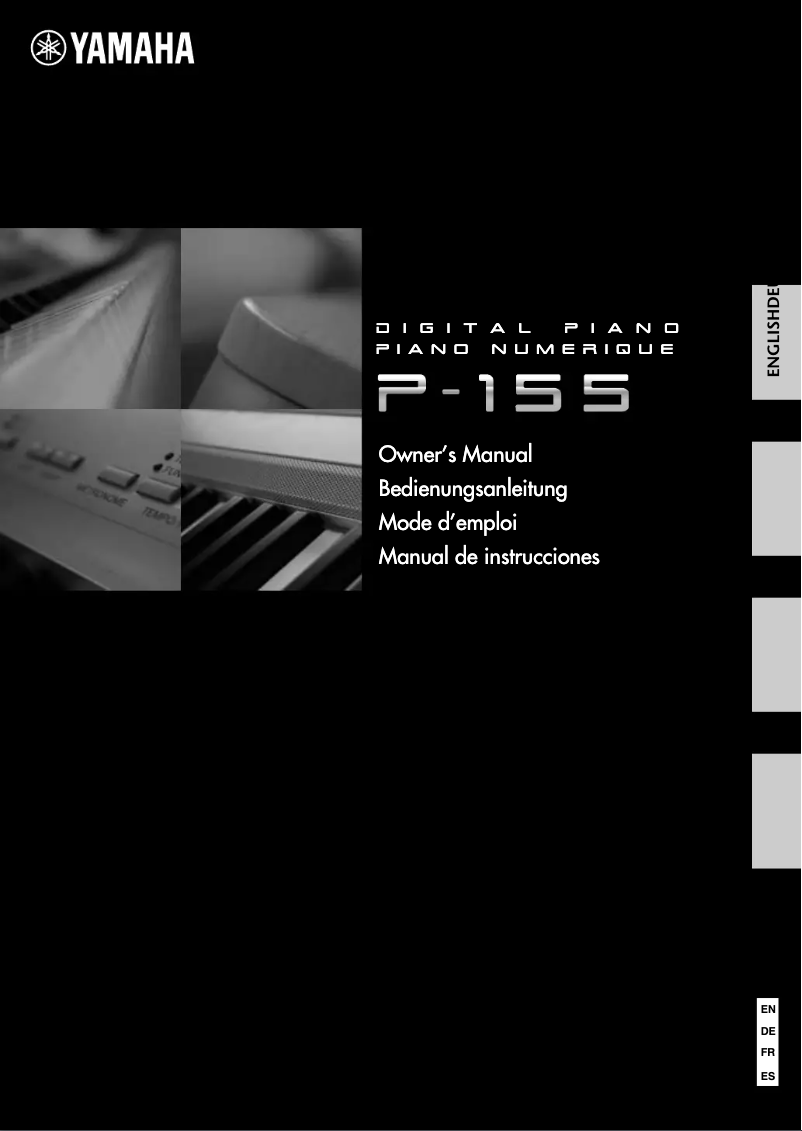 Image de la première page du manuel de l'appareil P-155