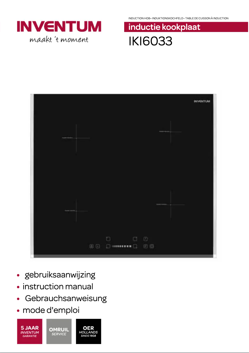 Image de la première page du manuel de l'appareil IKI6033