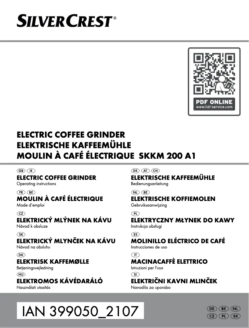 Image de la première page du manuel de l'appareil SKKM 200 A1