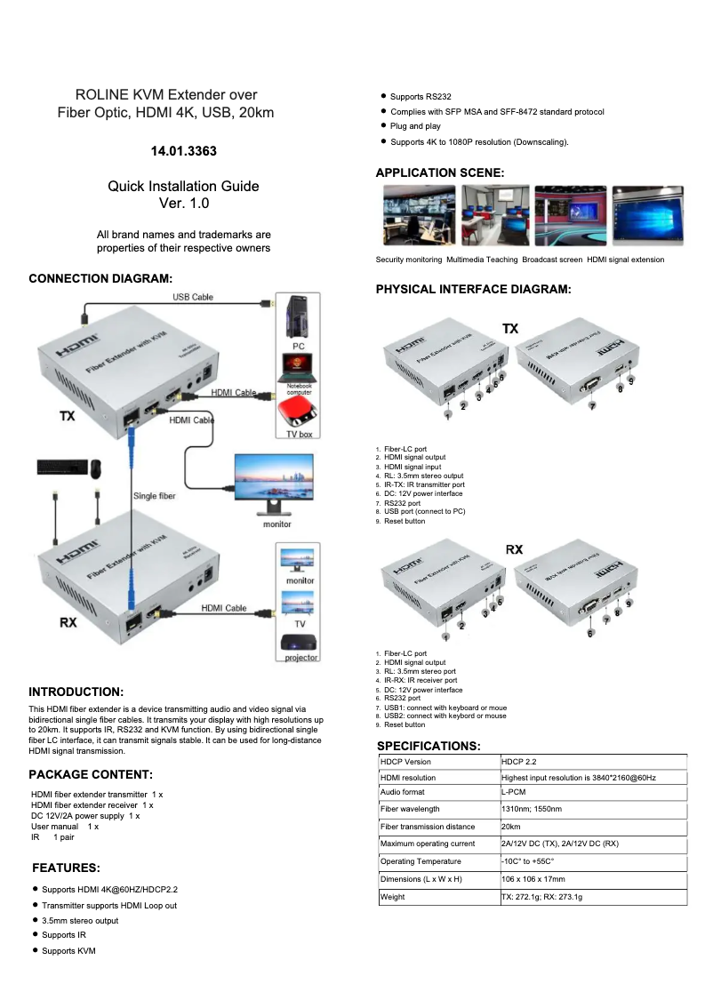Image de la première page du manuel de l'appareil 14.01.3363