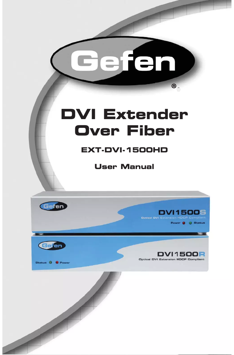 Página 1 del manual Manual de usuario Gefen DVI 1500HD