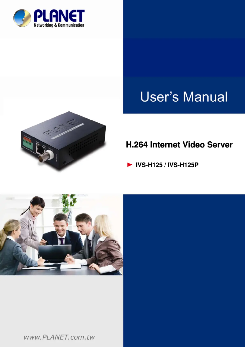Page 1 de la notice Manuel utilisateur Planet IVS-H125