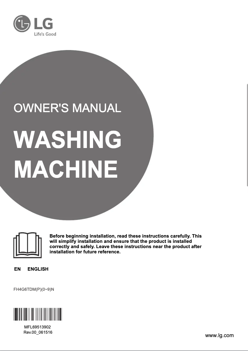 Page n°1 - Manuel utilisateur LG FH4G6TDM2N