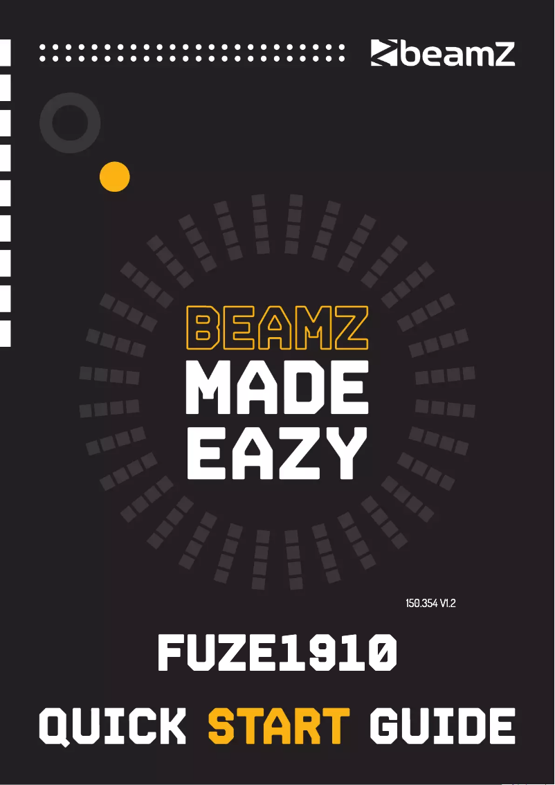 Page n°1 - Guide de démarrage rapide BeamZ Fuze 1910
