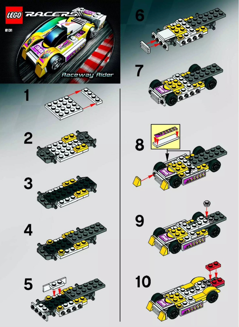 Page 1 de la notice Manuel utilisateur Lego Racers 8131