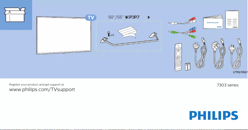 First page image of the manual for 50PUT7303