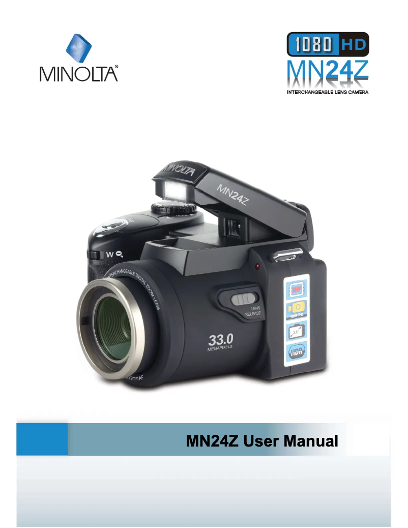 Page n°1 - Manuel utilisateur Minolta MN24Z