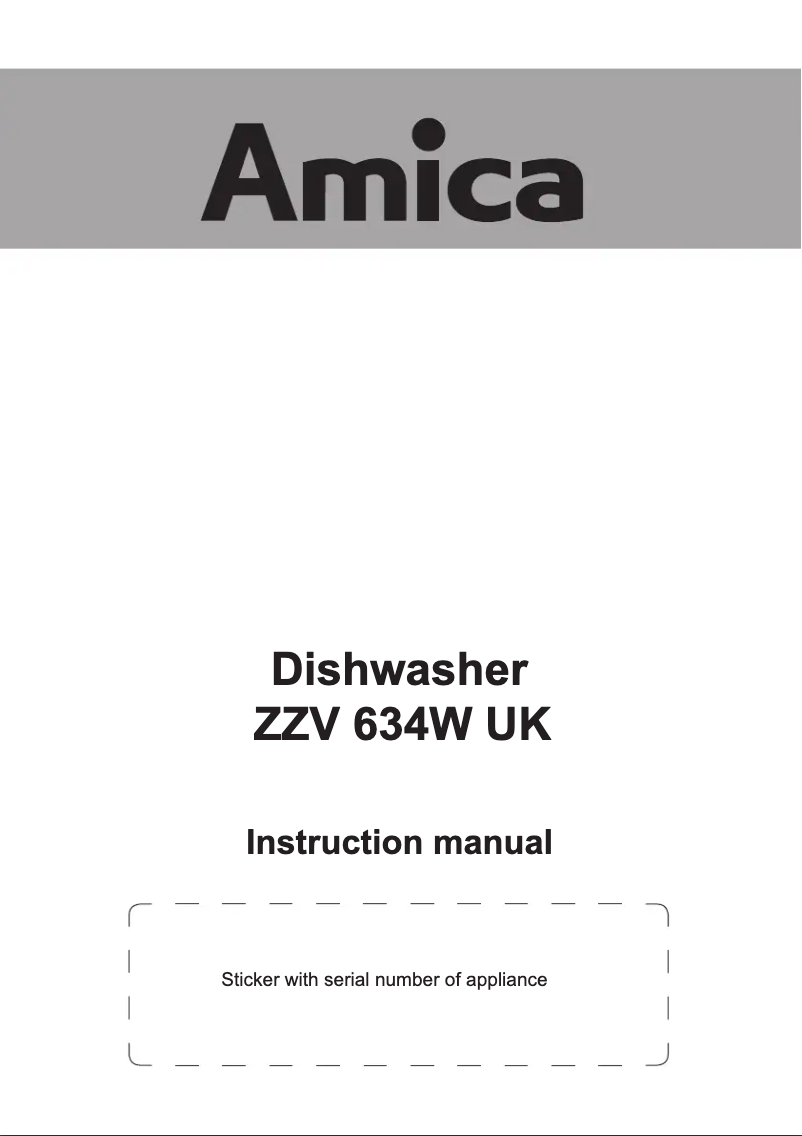 Image de la première page du manuel de l'appareil ZZV634W