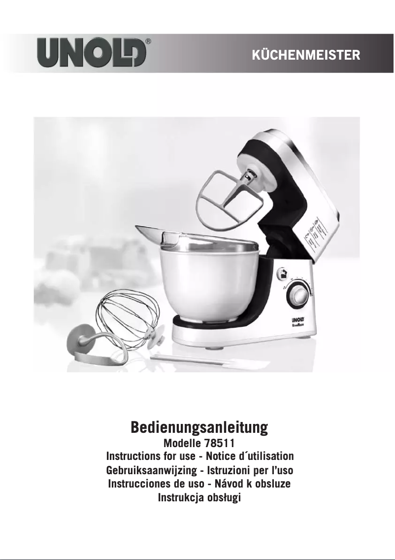 Página 1 del manual Manual de usuario Unold 78511