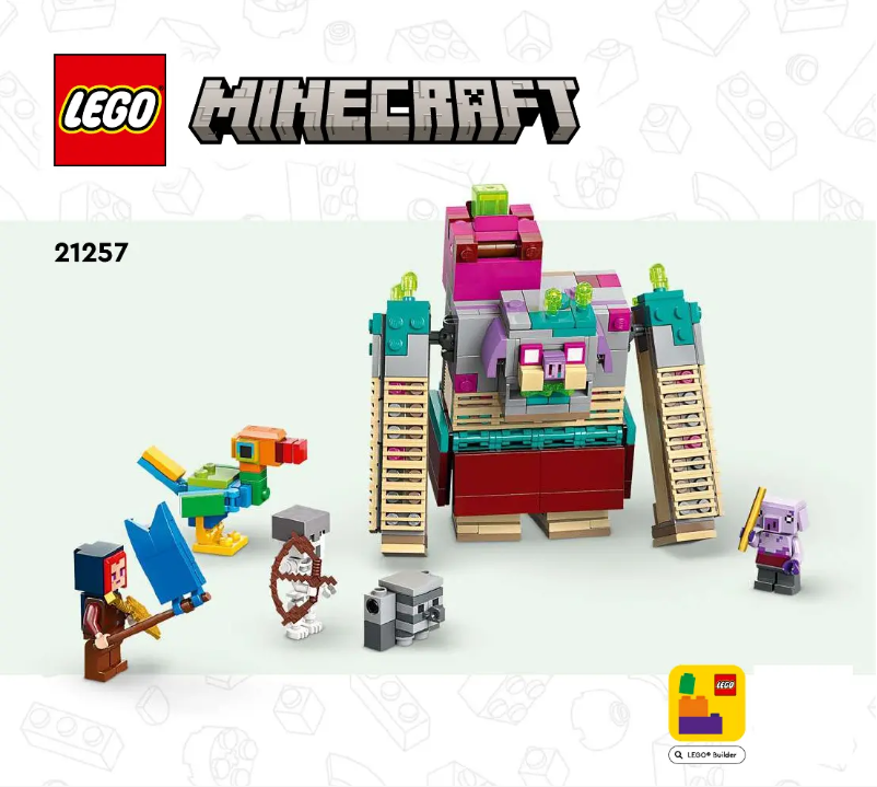 Page 1 de la notice Manuel utilisateur Lego Minecraft 21257
