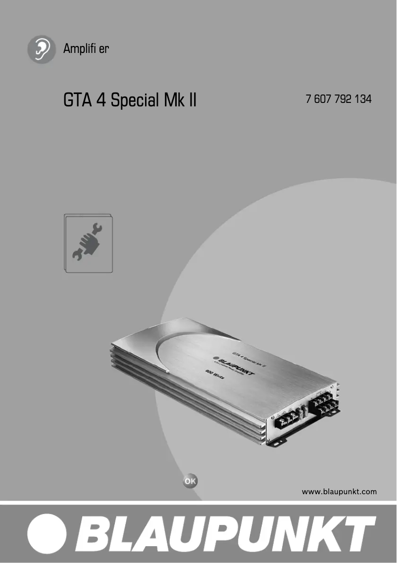 Imagen de la primera página del manual del dispositivo GTA 4 Special MK II
