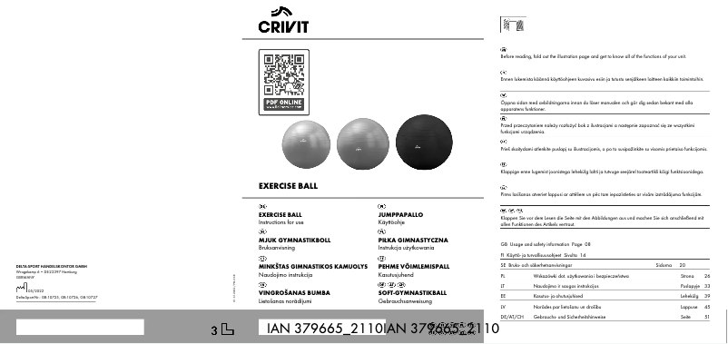 Página 1 del manual Manual de usuario Crivit IAN 379665