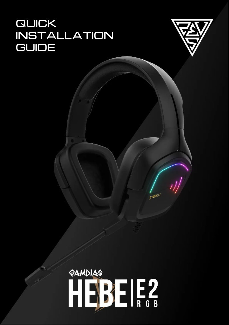 Page 1 de la notice Manuel utilisateur Gamdias HEBE E1