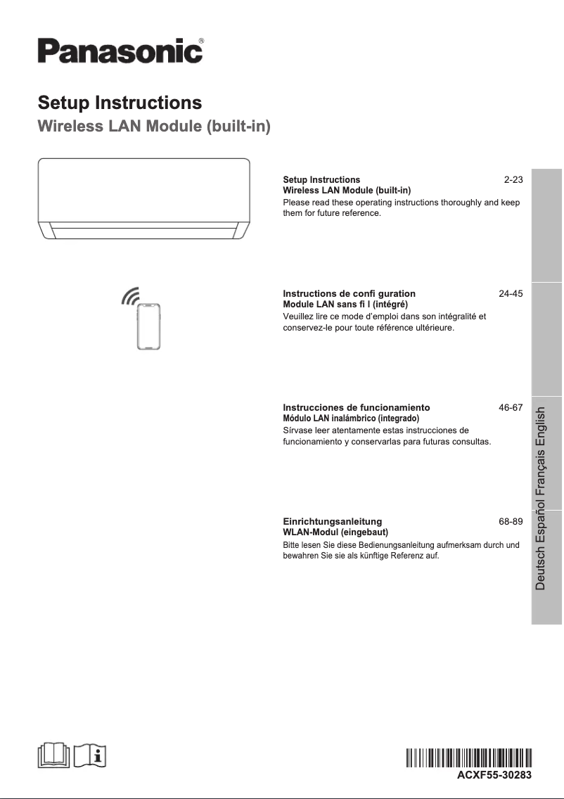 Page 1 de la notice Manuel utilisateur Panasonic CS-Z50XKEW