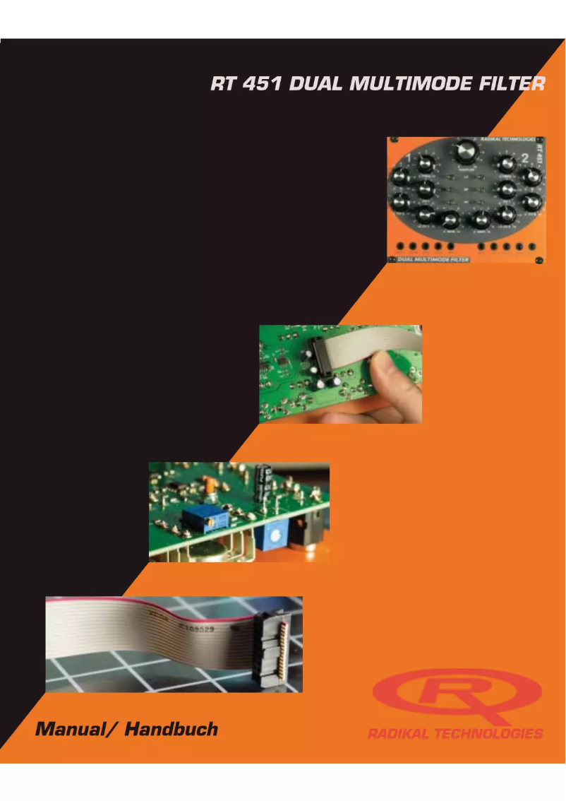 Image de la première page du manuel de l'appareil RT451