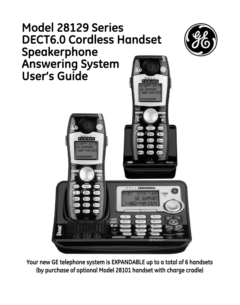 Página 1 del manual Manual de usuario GE 28129