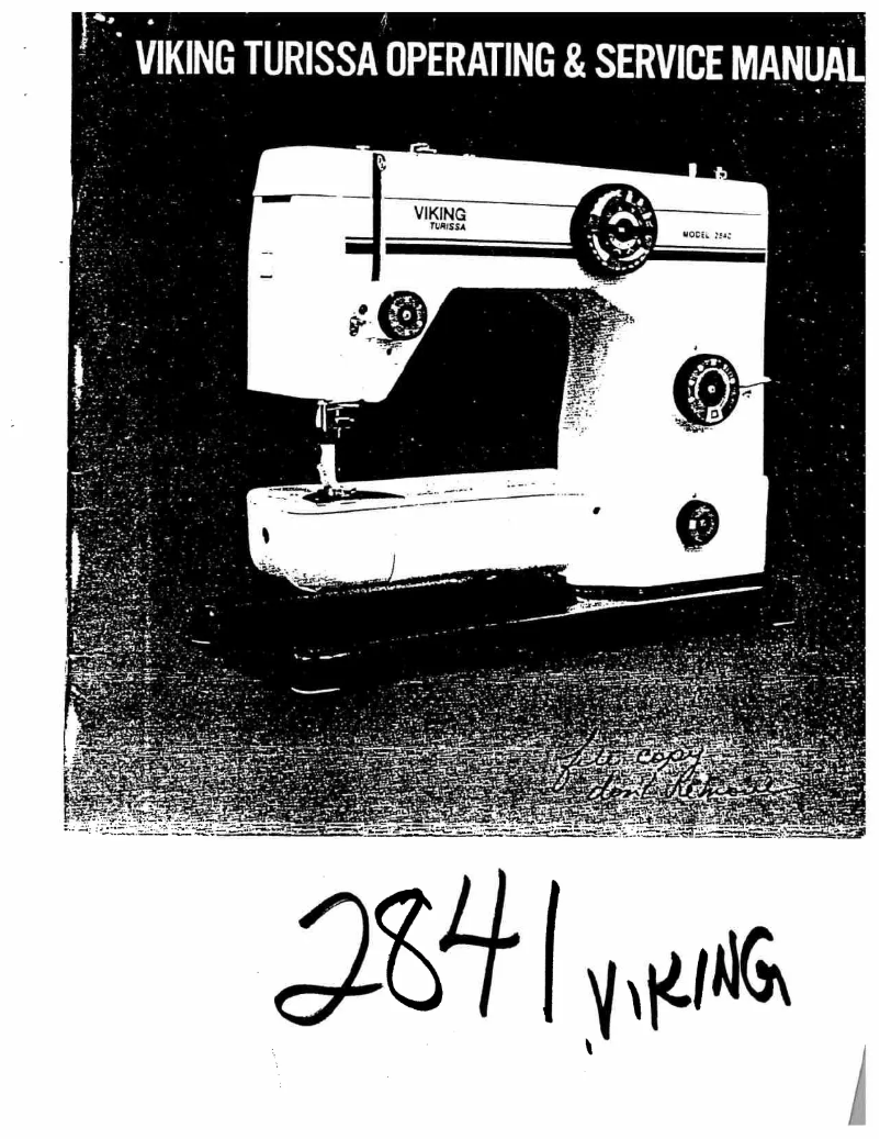 Page 1 de la notice Manuel utilisateur Husqvarna Turissa 2841