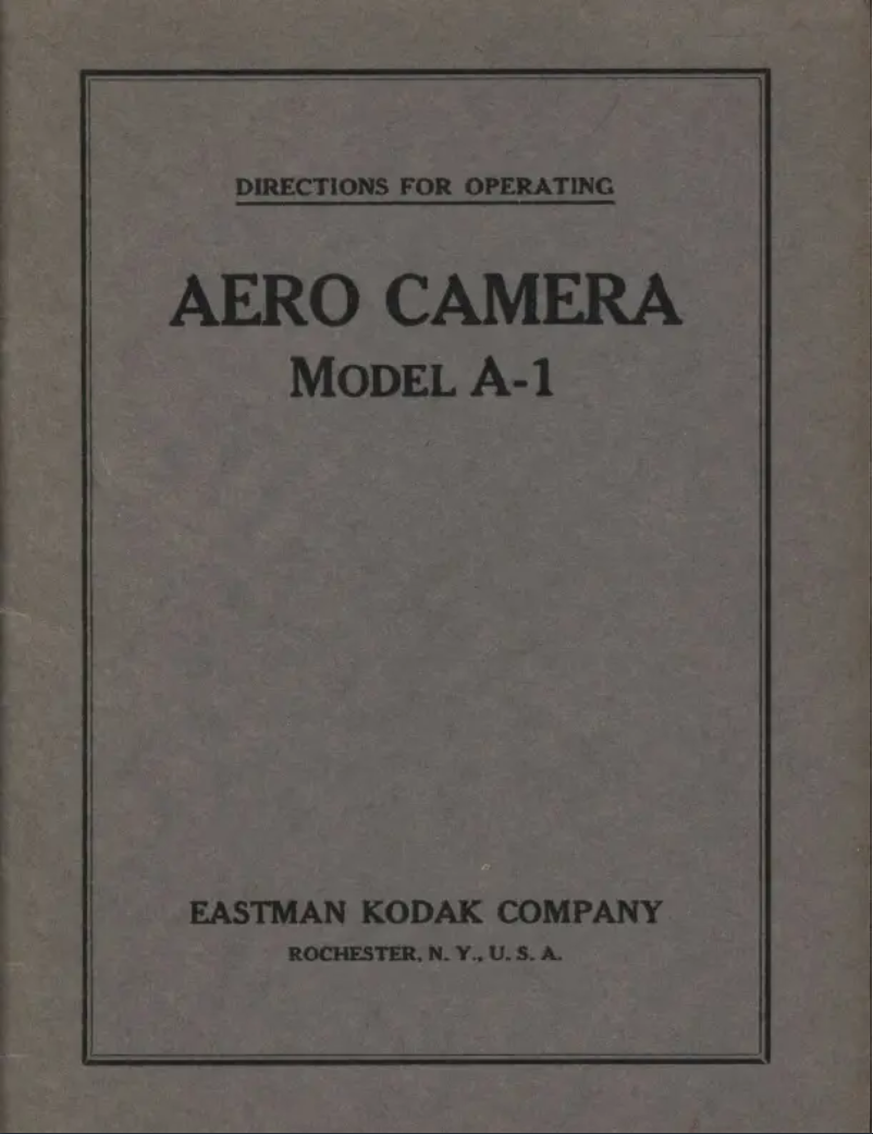 Image de la première page du manuel de l'appareil Aero A1