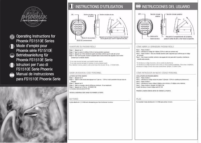 Página 1 del manual Manual de usuario Phoenix FS1511E