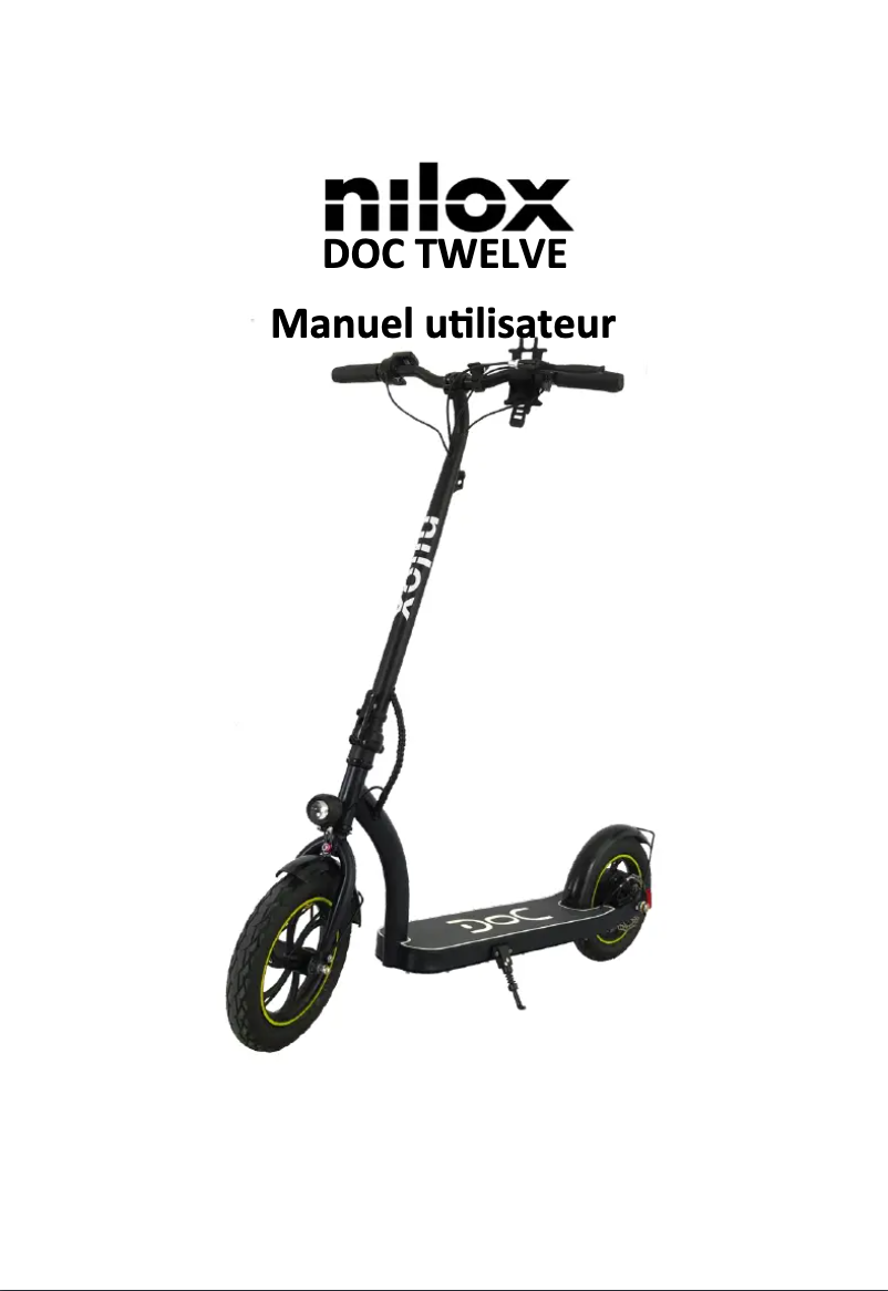 Page 1 de la notice Manuel utilisateur Nilox Doc Twelve