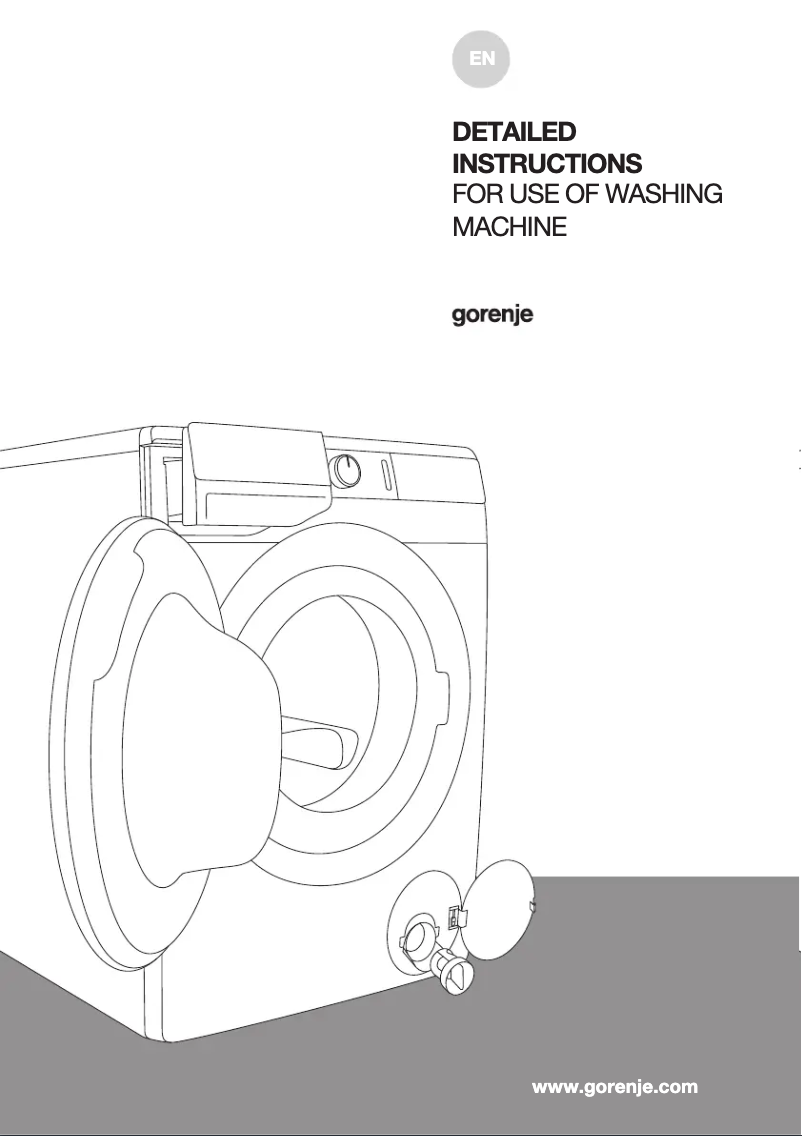 Page 1 de la notice Manuel utilisateur Gorenje WNEI82SDS