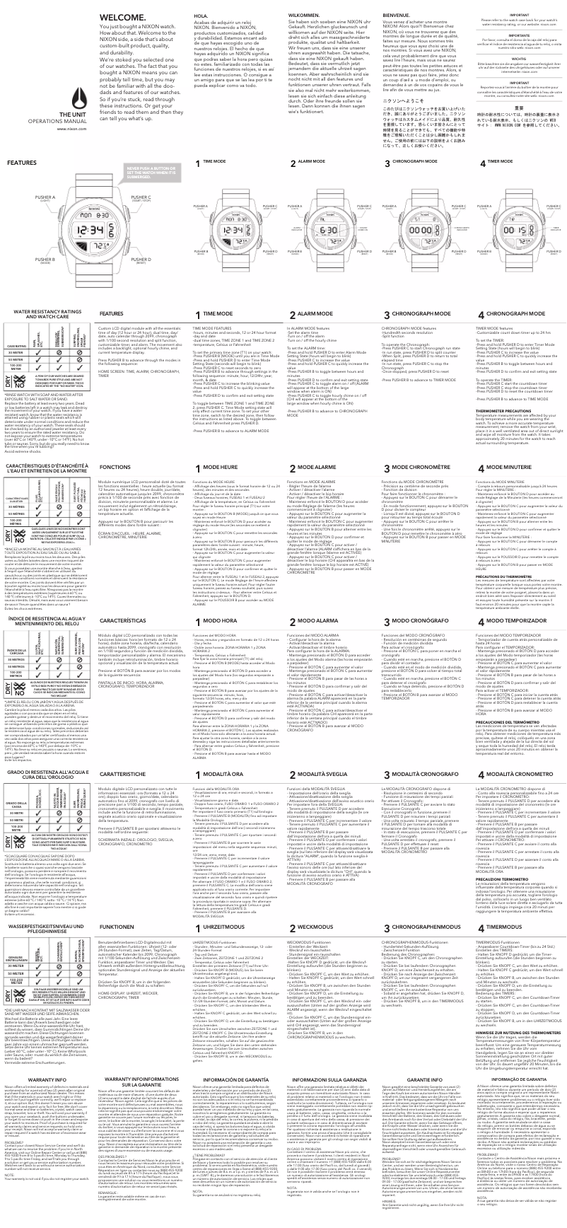 Página 1 del manual Manual de usuario Nixon Star Wars A197SW-2379-00
