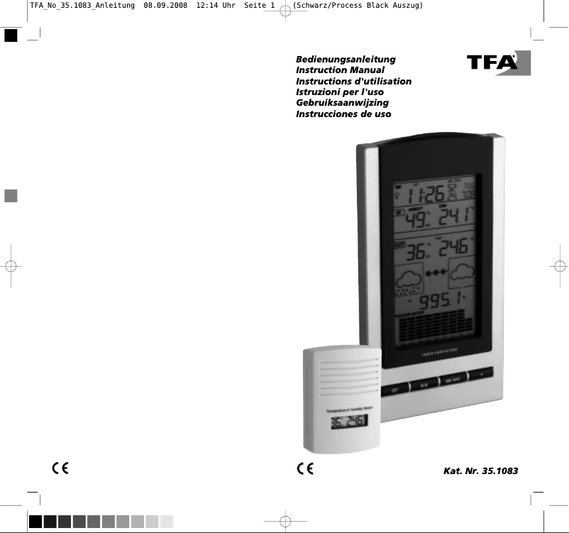 Image de la première page du manuel de l'appareil Gaia