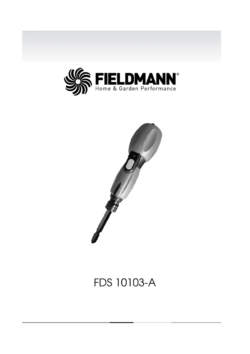 Page 1 de la notice Manuel utilisateur Fieldmann FDS 10103-A