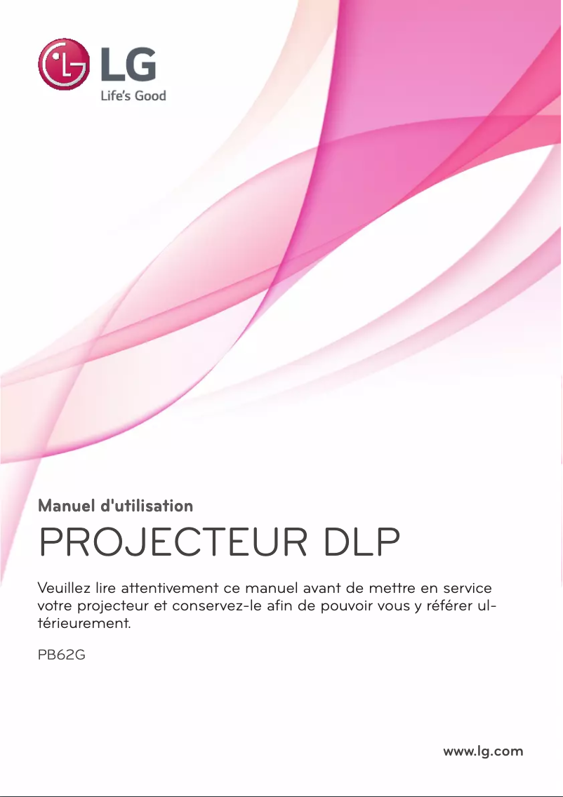 Page n°1 - Manuel utilisateur LG PB62G