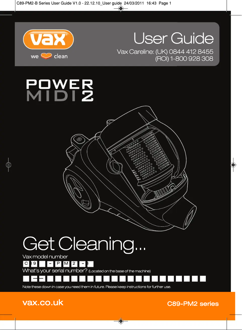 Image de la première page du manuel de l'appareil Power Midi C90-PM-B