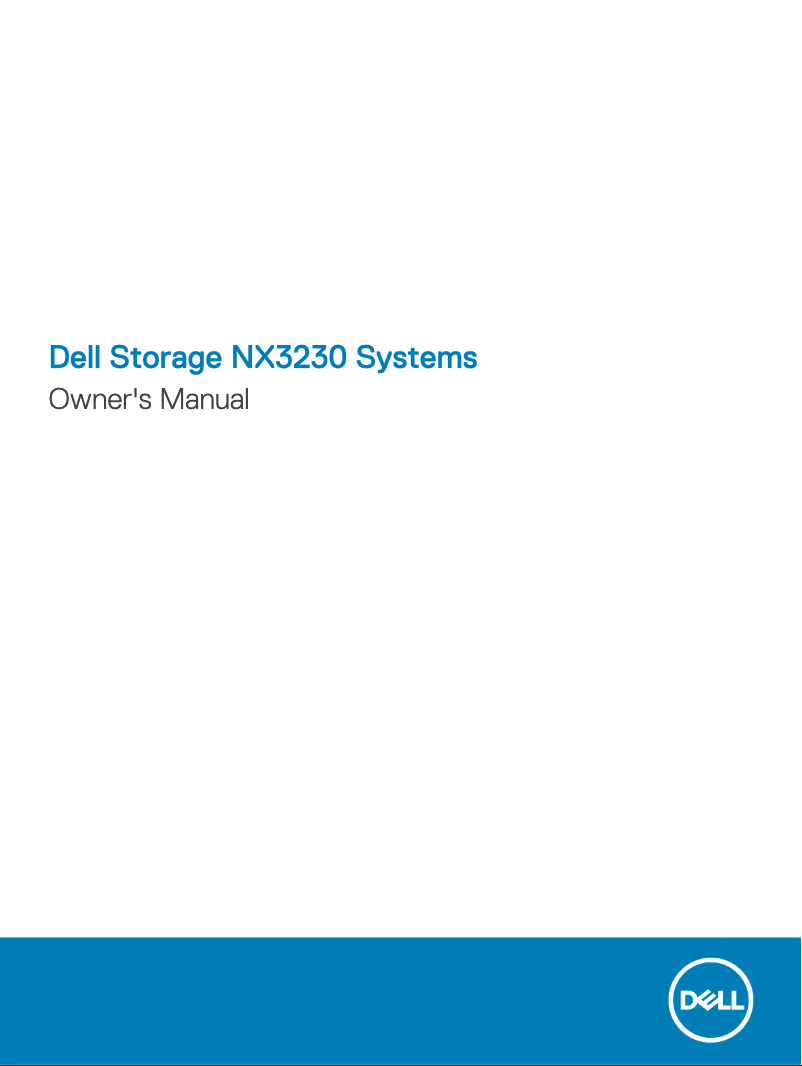 Page n°1 - Manuel utilisateur Dell PowerVault NX3230
