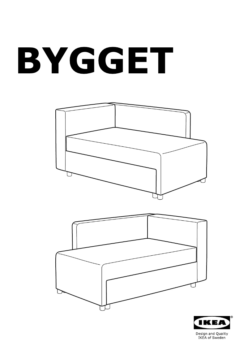 Page 1 de la notice Manuel utilisateur Ikea BYGGET 605.030.84