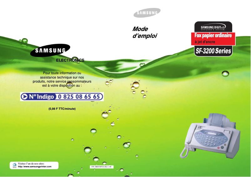 Page n°1 - Manuel utilisateur Samsung SF-3200