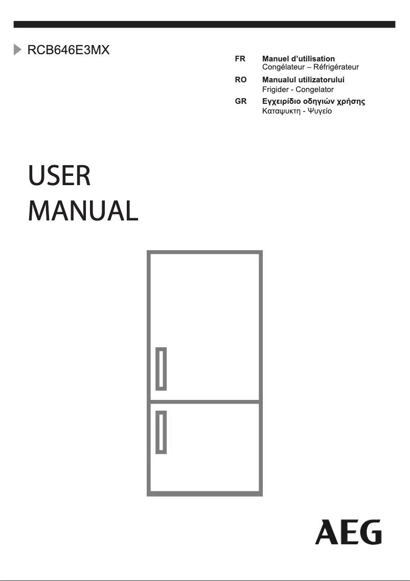 Page n°1 - Manuel utilisateur AEG RCB646E3MX