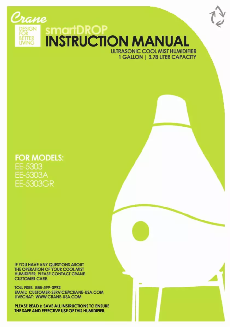Page n°1 - Manuel utilisateur Crane EE-5303
