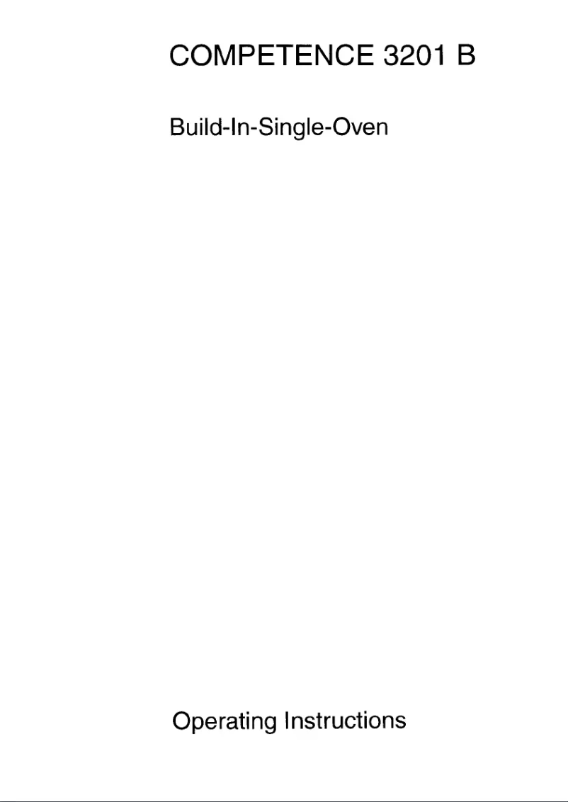 Page 1 de la notice Manuel utilisateur AEG Competence 3201 B ew