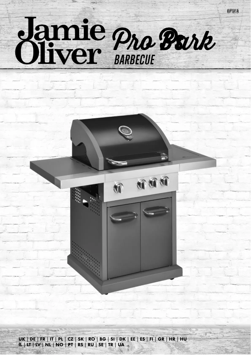 Page 1 de la notice Manuel utilisateur Jamie Oliver Pro 3S