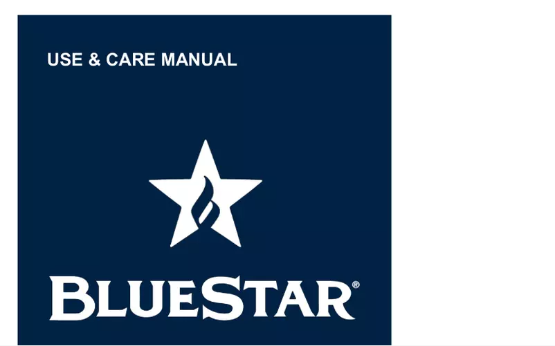 Página 1 del manual Manual de uso y mantenimiento BlueStar BBBF361