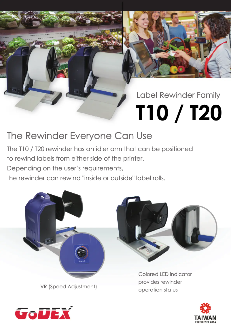 Page 1 de la notice Brochure Godex T10