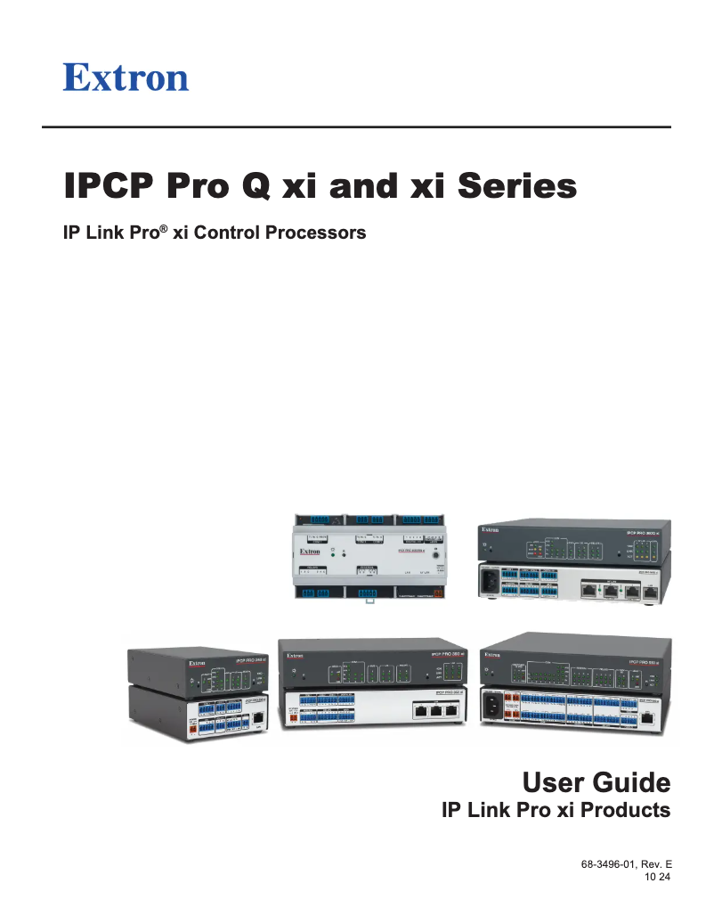 Page 1 de la notice Manuel utilisateur Extron IN1808