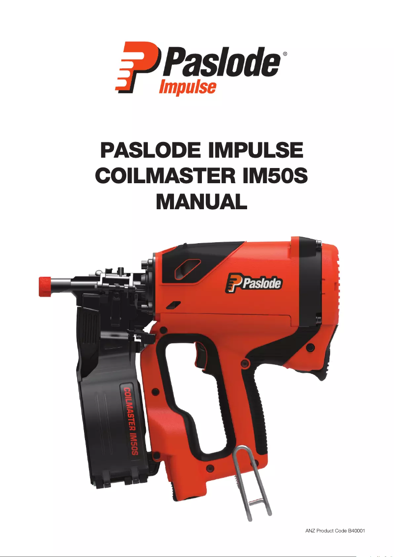 Page n°1 - Manuel utilisateur Paslode Impulse CoilMaster IM50S