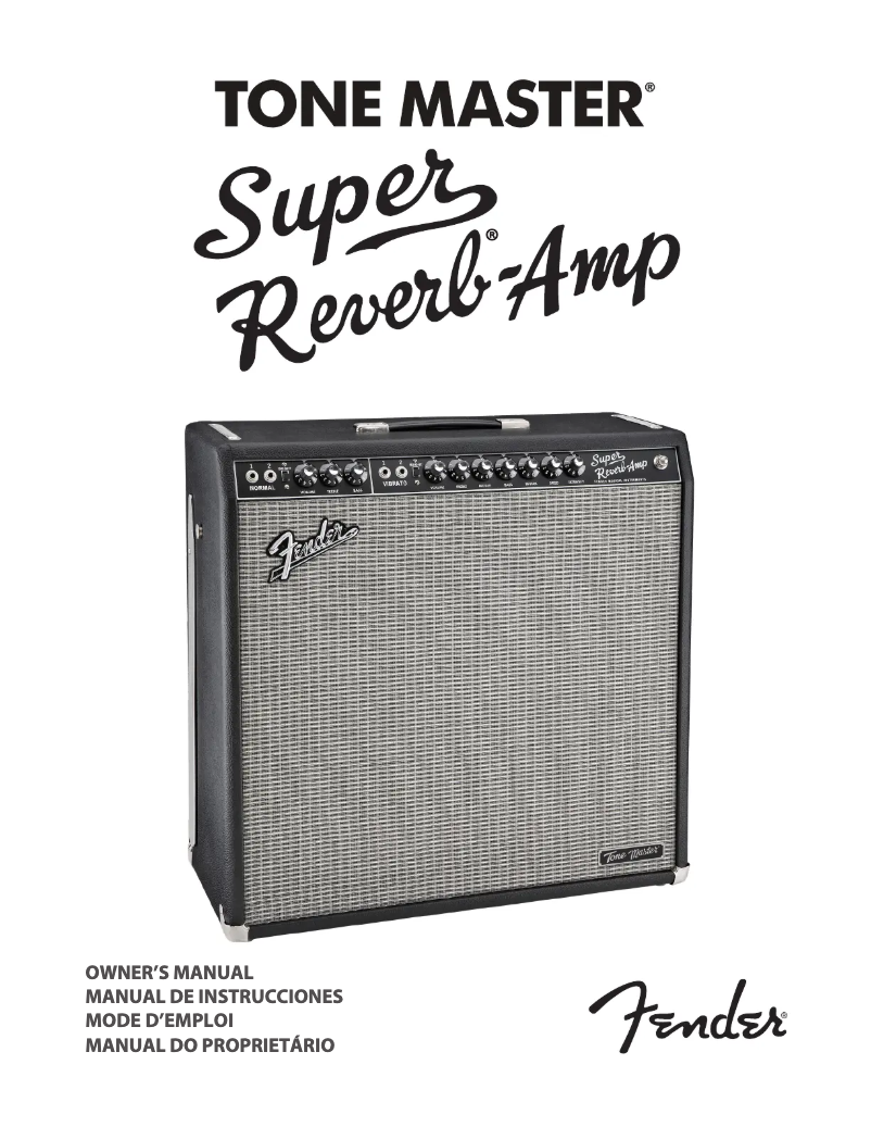 Image de la première page du manuel de l'appareil Tone Master Super Reverb