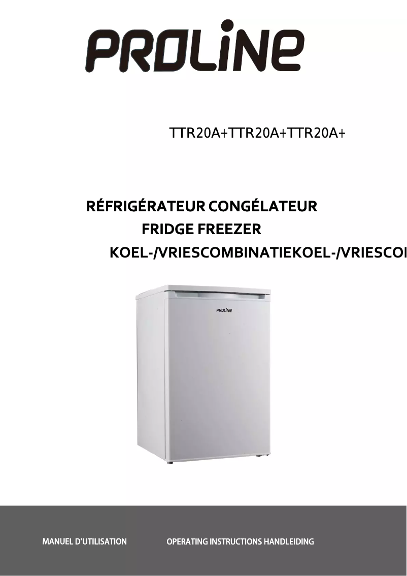 Page 1 de la notice Manuel utilisateur Proline TTR20A+