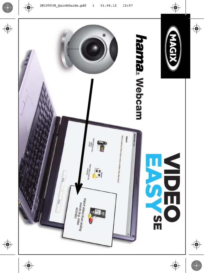 Page 1 de la notice Manuel utilisateur Hama Digital Eye II PRO