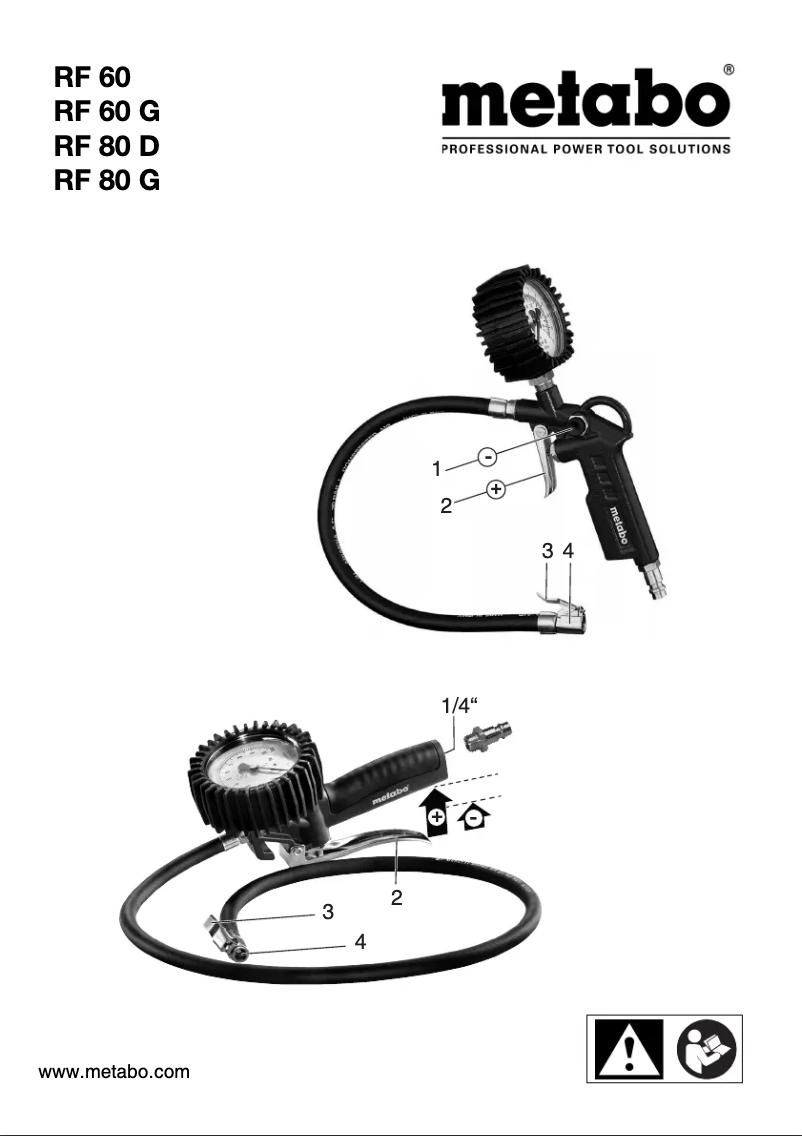 Page n°1 - Manuel utilisateur Metabo RF 60 G